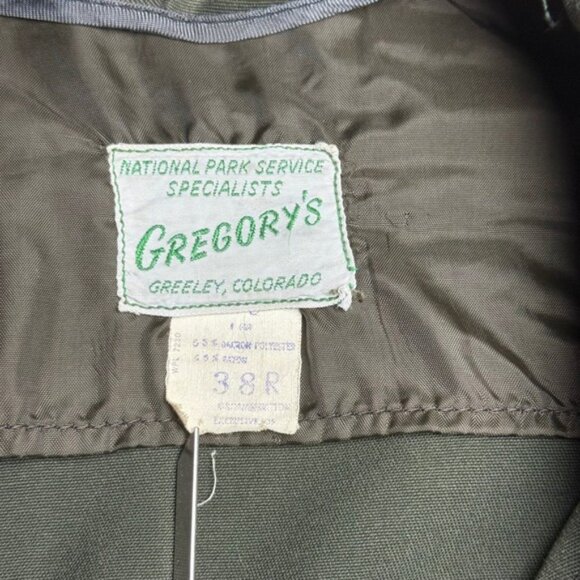 Vintage National Park Service Jacket Gregory's Greeley CO 38R Ranger Uniform - Picture 3 of 6